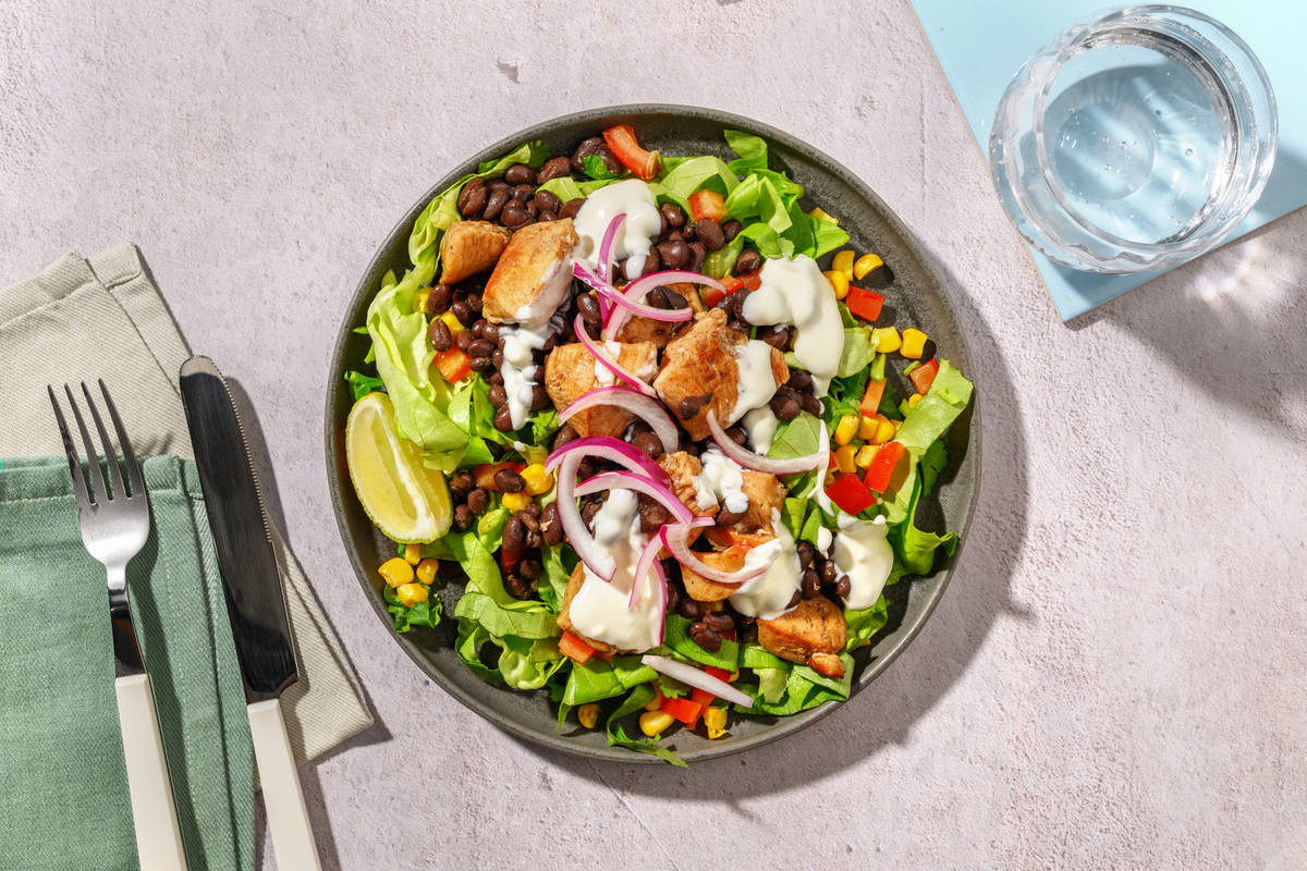 Mexican Spiced Falafel Salad