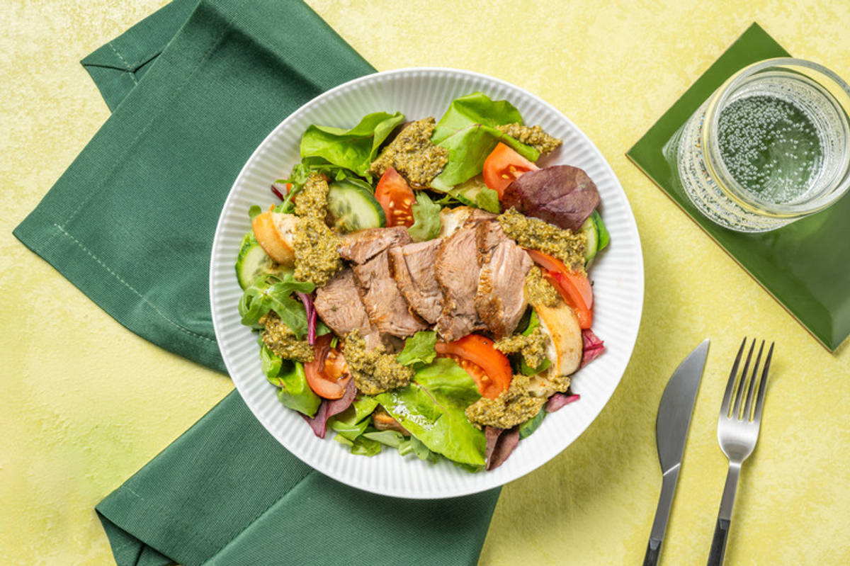 Roast Lamb & Panzanella-Style Salad