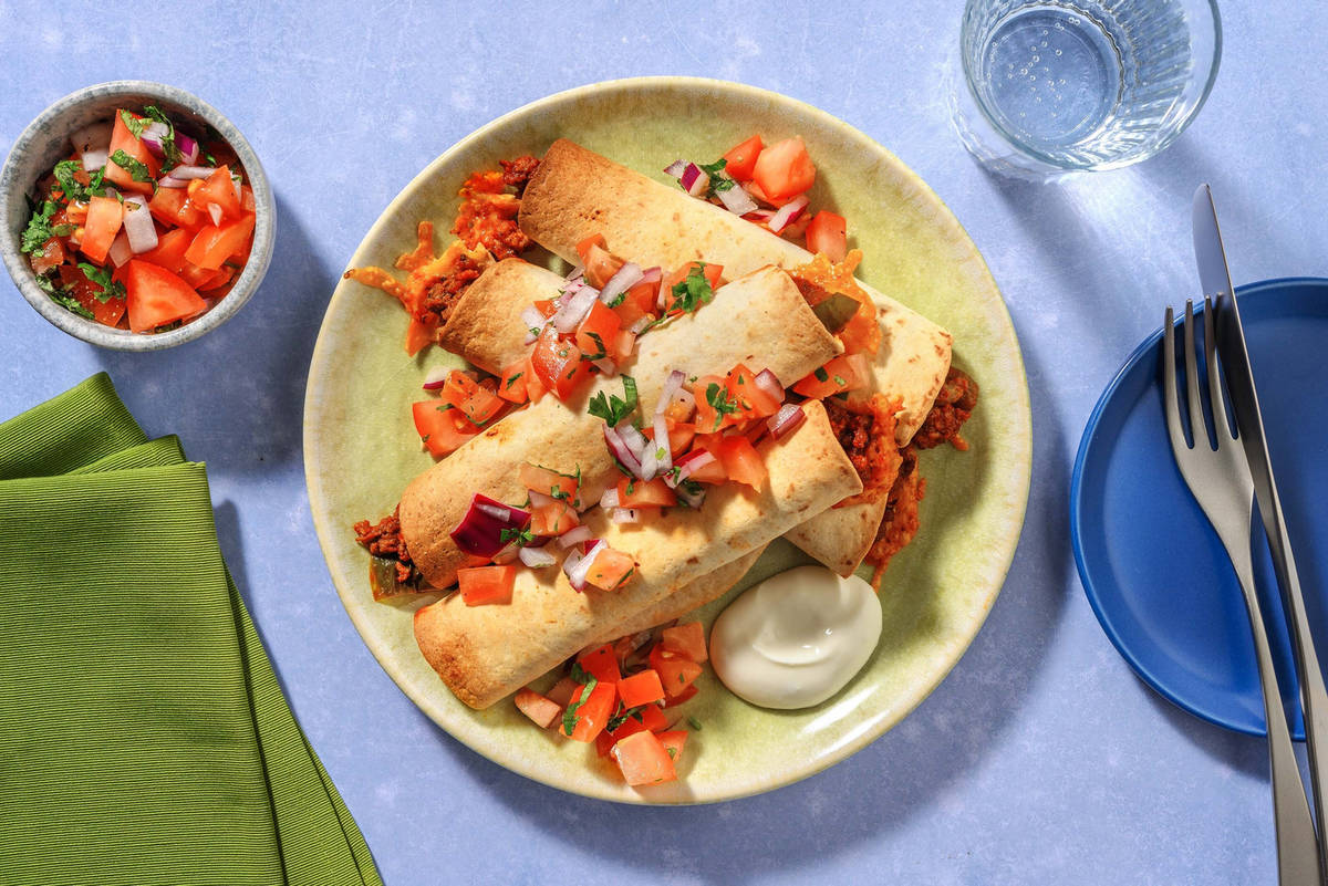 Cheesy Beef Taquitos