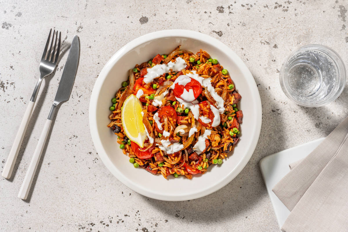 Mexican Style Spiced Chorizo Rice