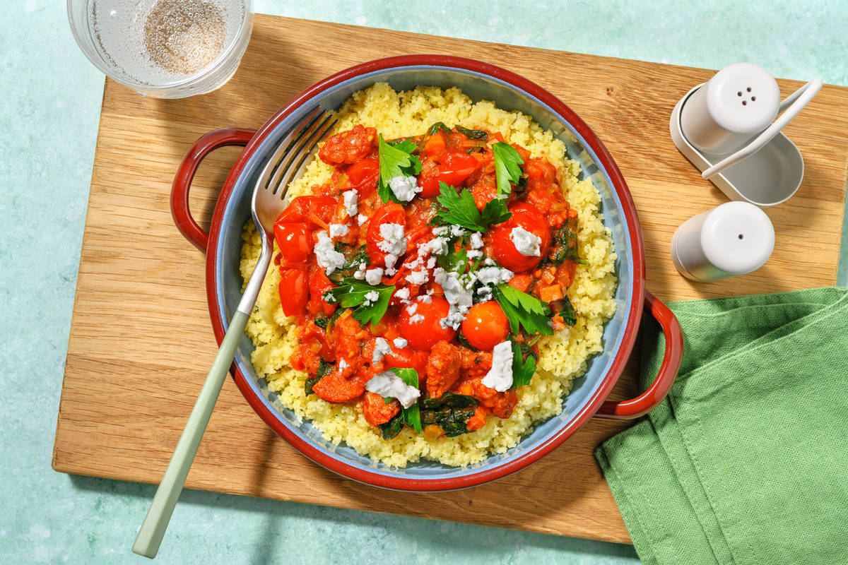 Double Herby Chorizo & Cherry Tomato Stew