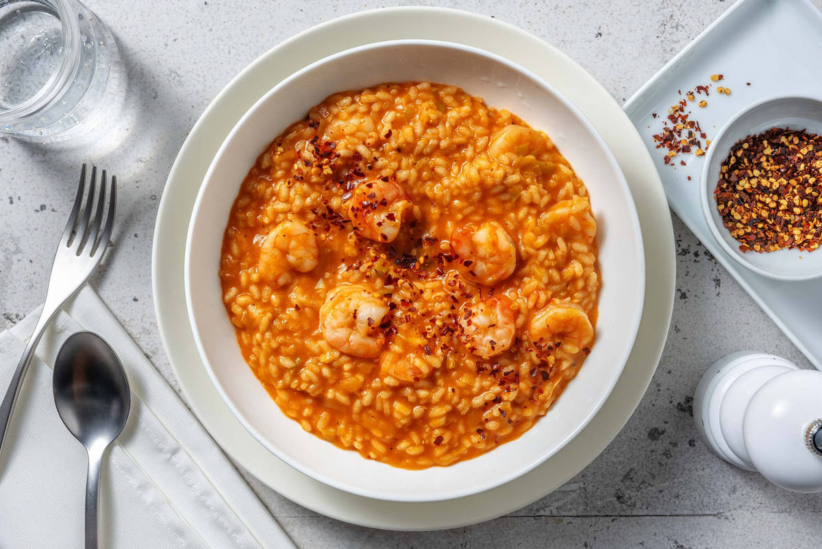 Double Prawn and Tomato Risotto