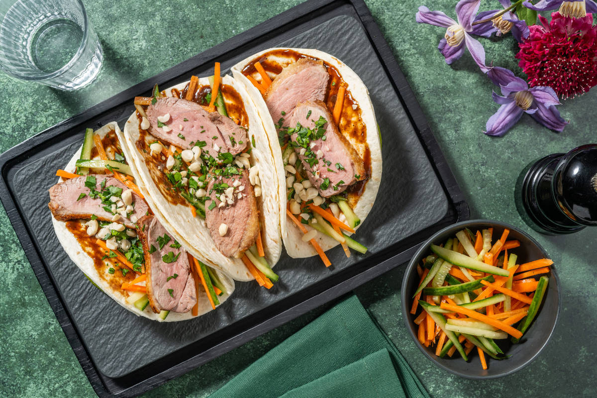 Peking Duck : wraps de canard & sauce hoisin