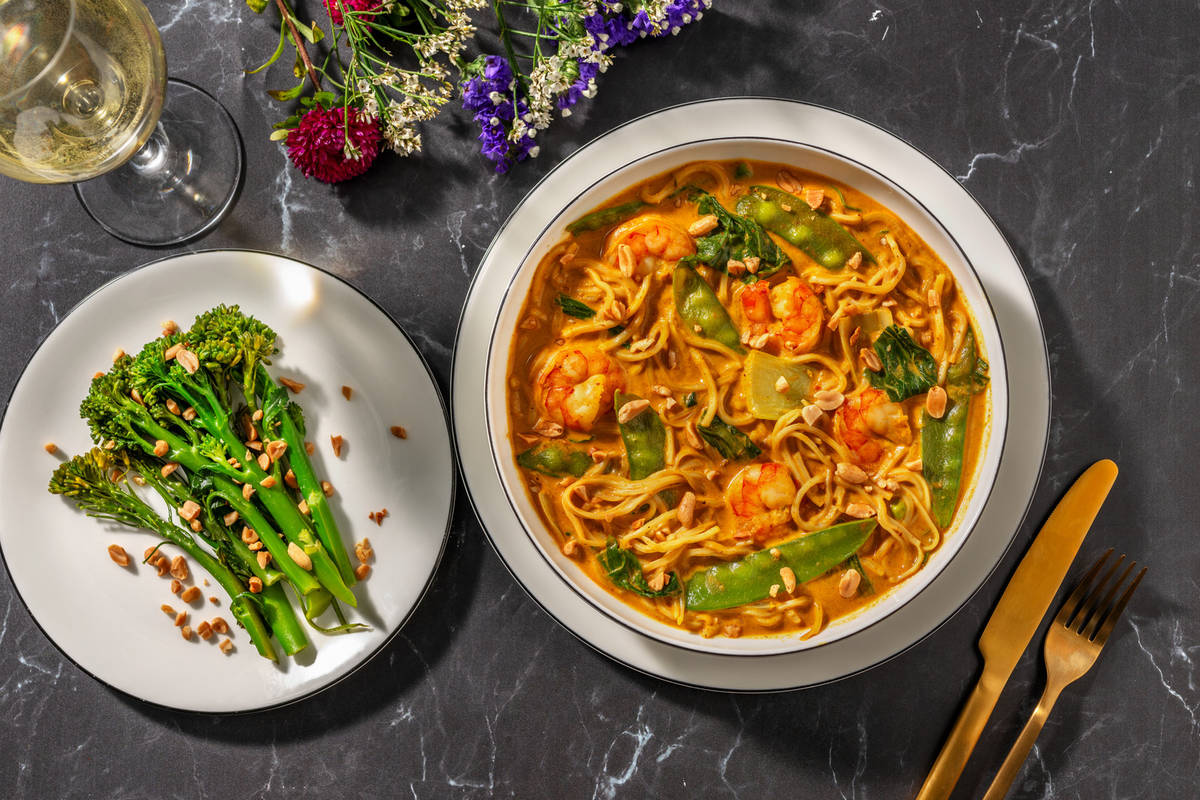 Coconut King Prawn Laksa and Coriander Tenderstem® Broccoli 