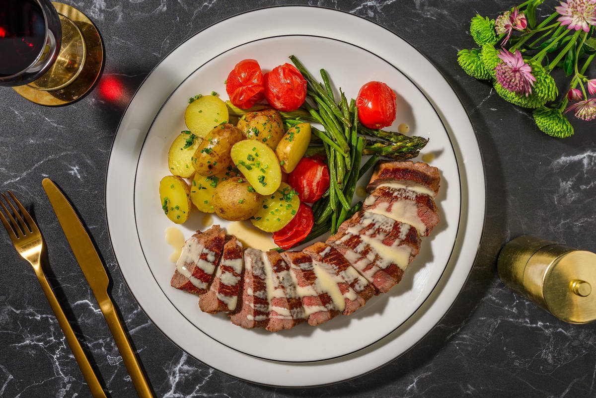 Lamb Steak and Truffled Parmesan Sauce