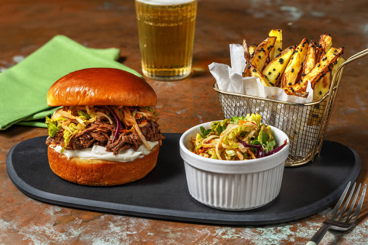 Bulgogi Pulled Beef Burger