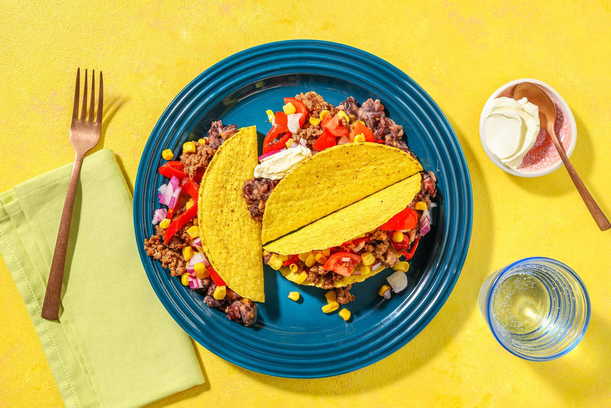 Tacos au bœuf haché à la mexicaine
