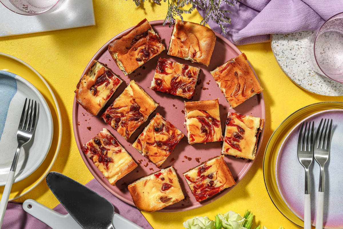Cranberry Cheesecake Bars as an extra