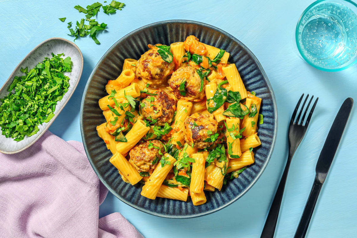 Köttbullar i krämig sås