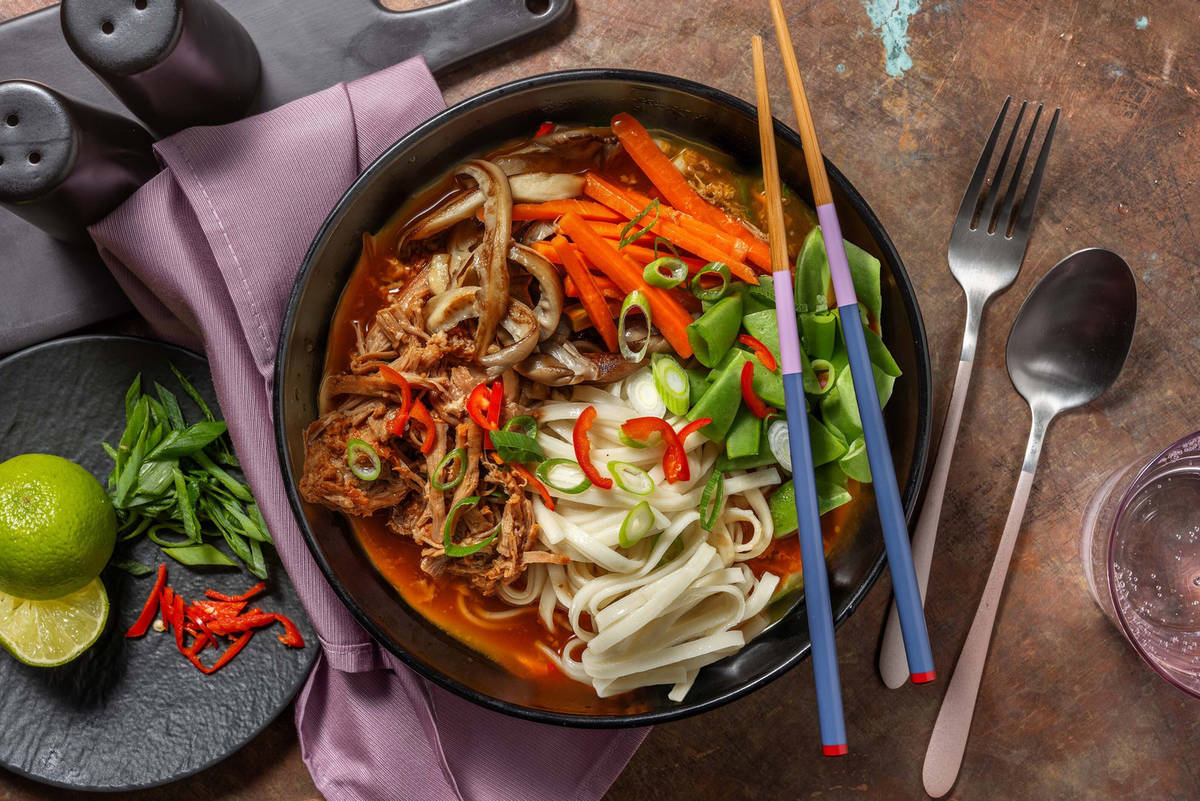 Japansk pulled pork-ramen
