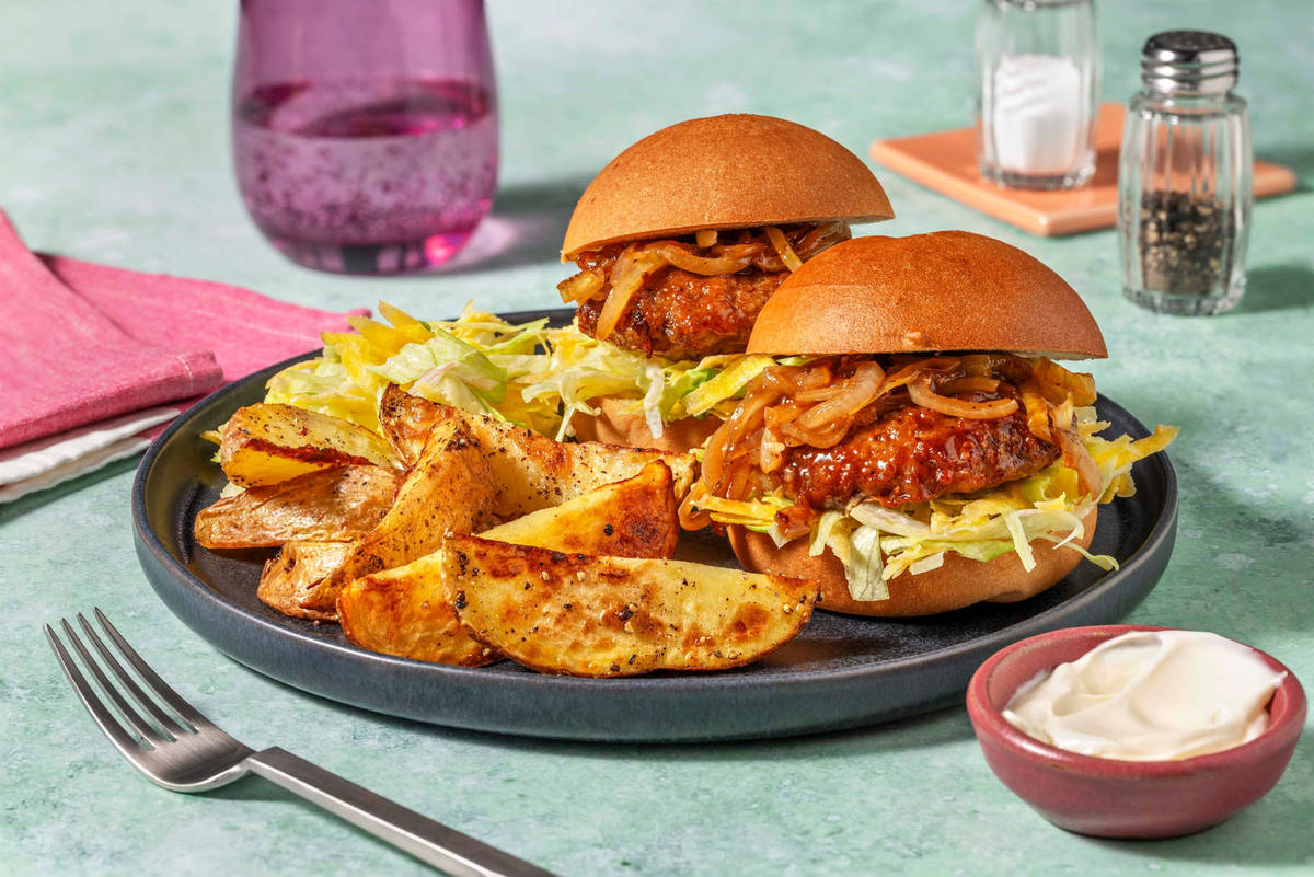 Mini-burgers met teriyakisaus