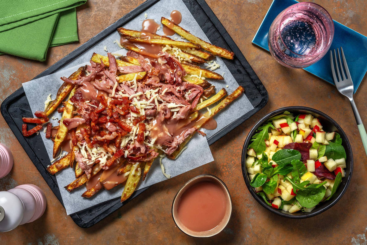 Cheesy Confit Duck Loaded Alpine Frites