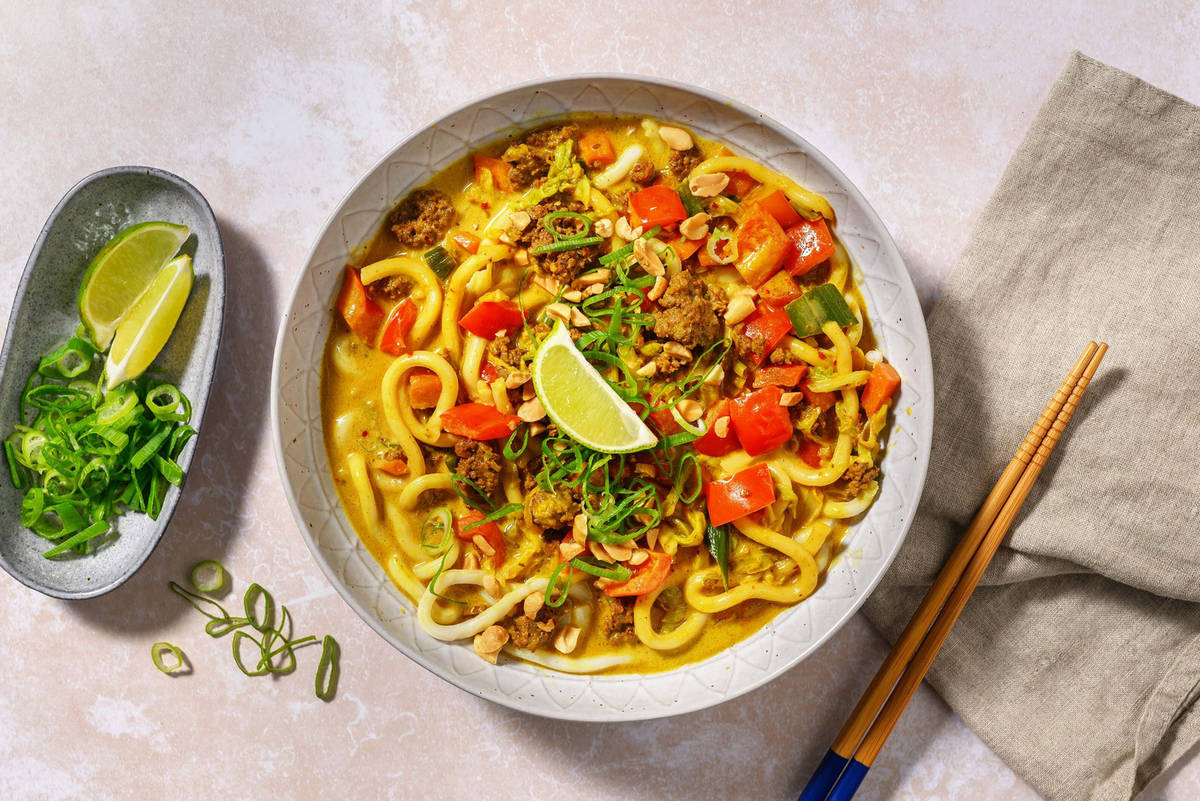 Nouilles épicées au poulet à la harissa