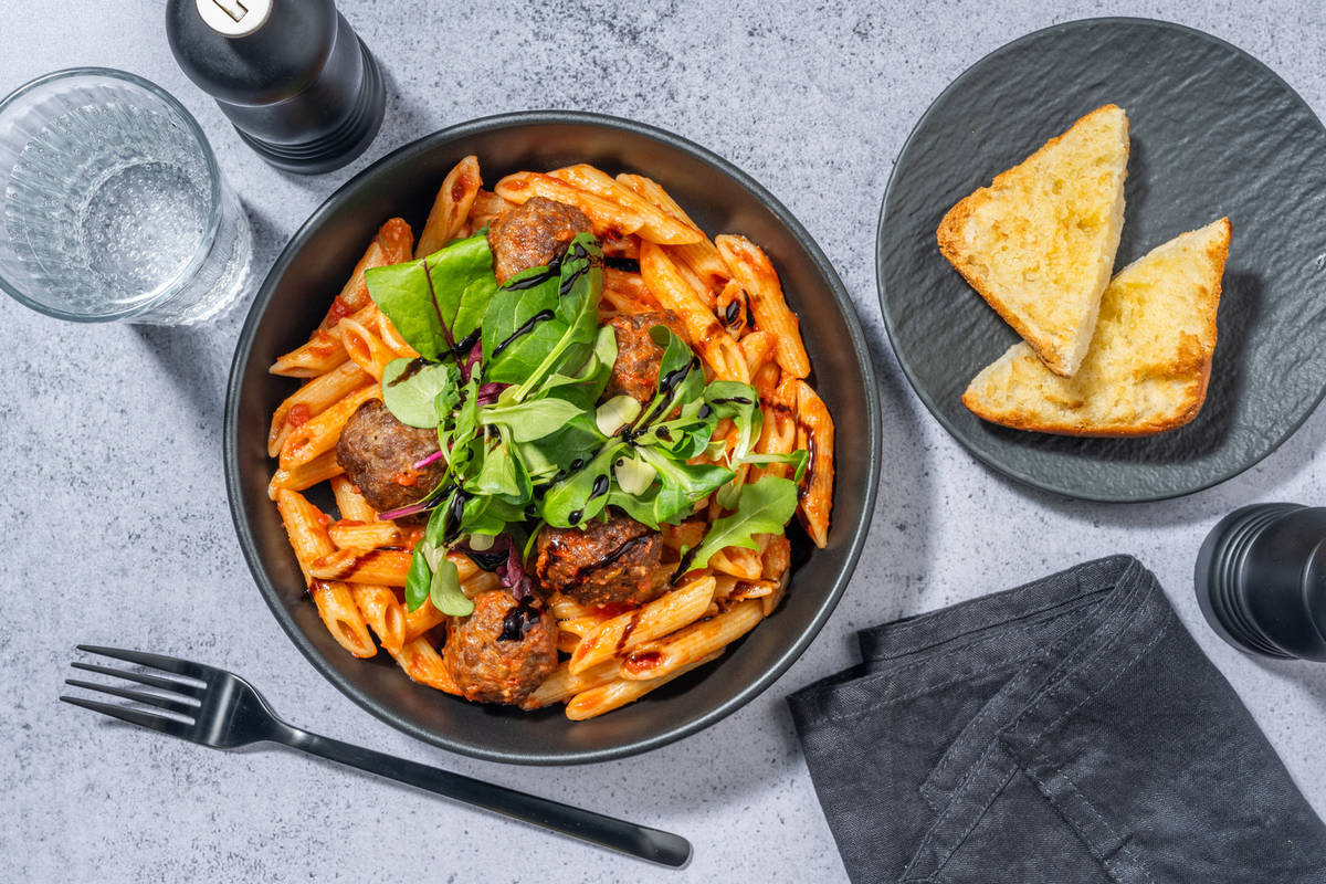 Ultimate Meatball and Pasta al Forno