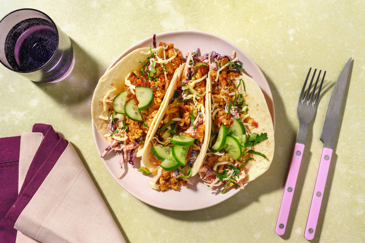 Express Tex-Mex Beef & Cheddar Tacos