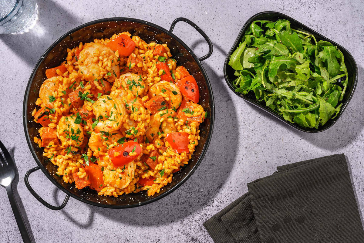 Ultimate Chorizo and King Prawn Paella