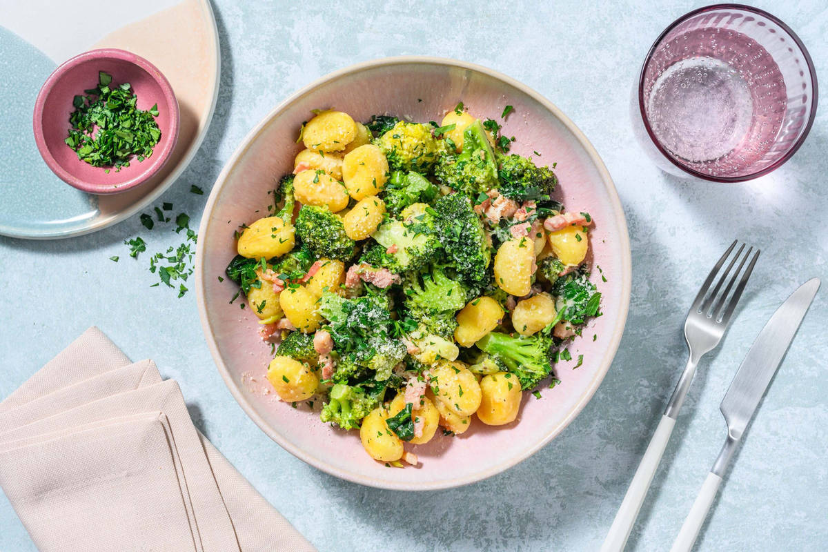 Frische Gnocchi-Speck-Pfanne