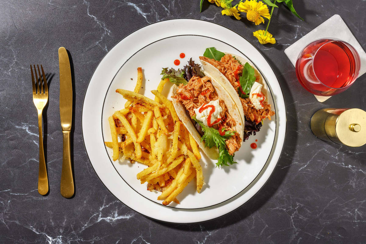 Easy Smoky Chipotle Pulled Chicken Tacos