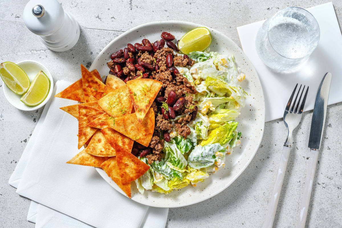Beef & Bean Salad mit Mais