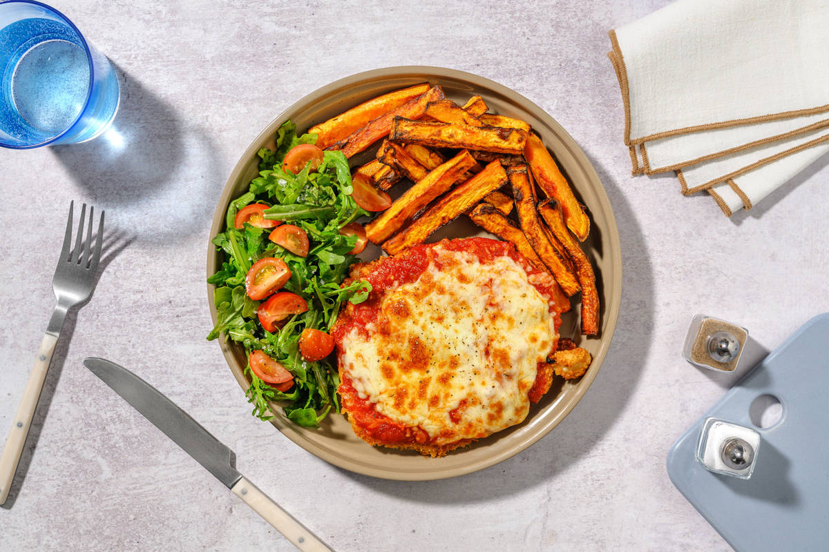 Baked Cheesy Double Chicken Parmigiana