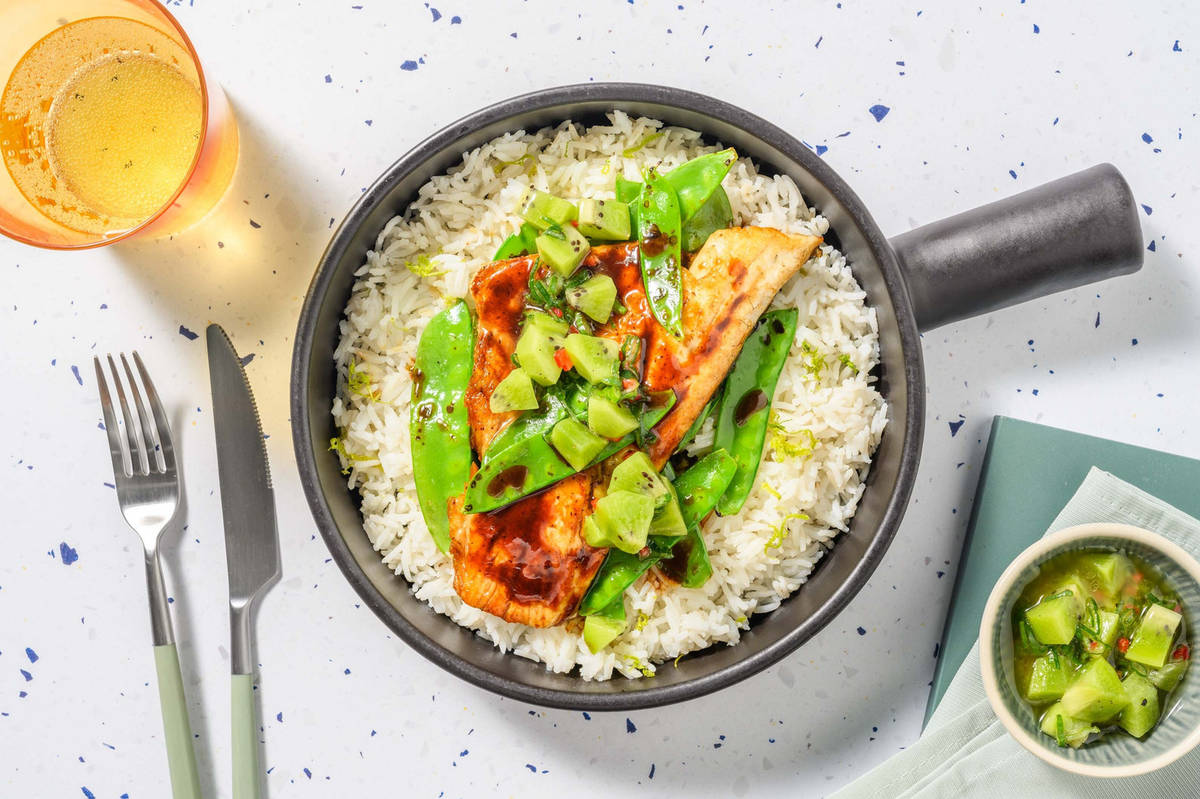 Teriyaki Sea Bass Rice Bowl