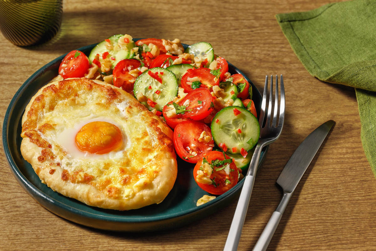 Handmade Adjaruli Khachapuri Style Pastry