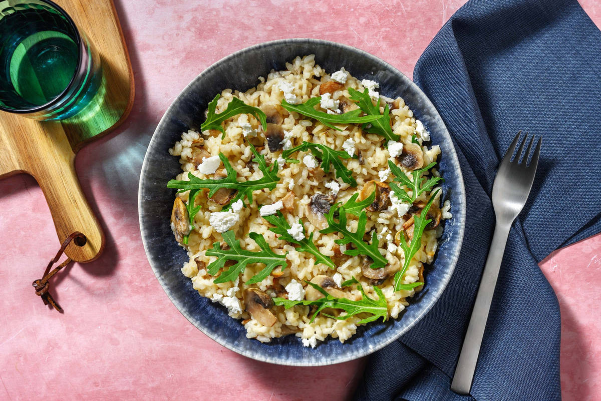 Oven-Baked Goat's Cheese Risotto