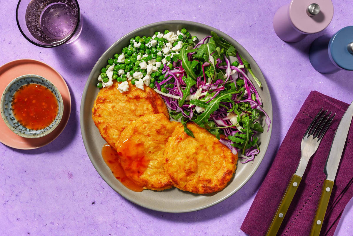 Cheesy Chipotle Potato Cakes