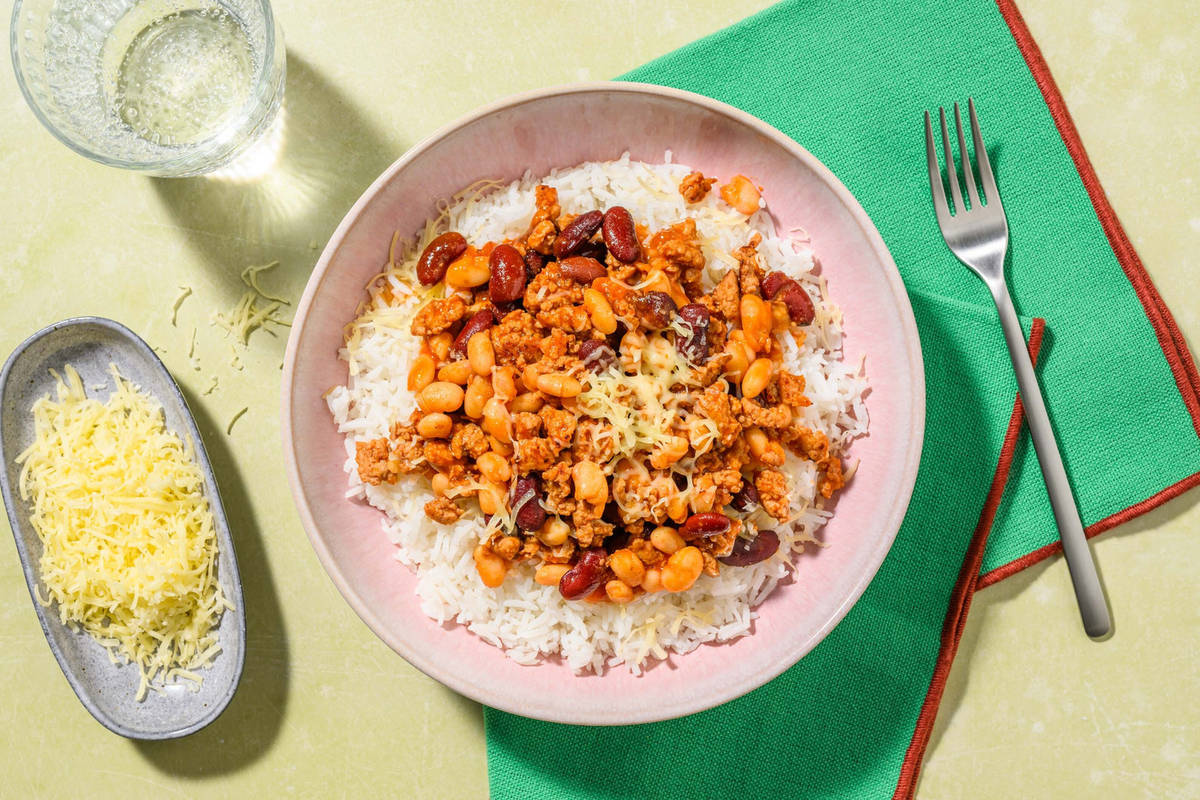 Super Quick Smoky Beef Peri Peri Rice Bowl