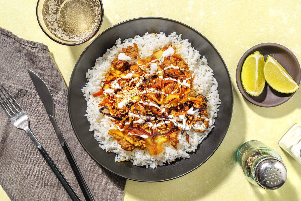 Fragrant Teriyaki Beef Rice Bowl
