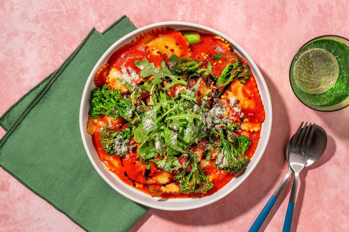 Bacon, Parmigiano and Parma Ham Pasta Arrabbiata