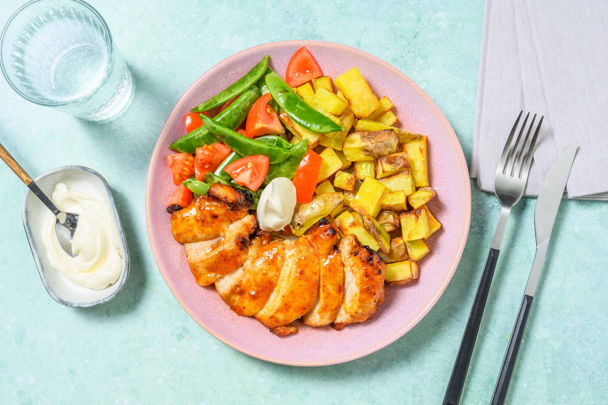 Peri Peri Chicken Breast and Bacon Traybake