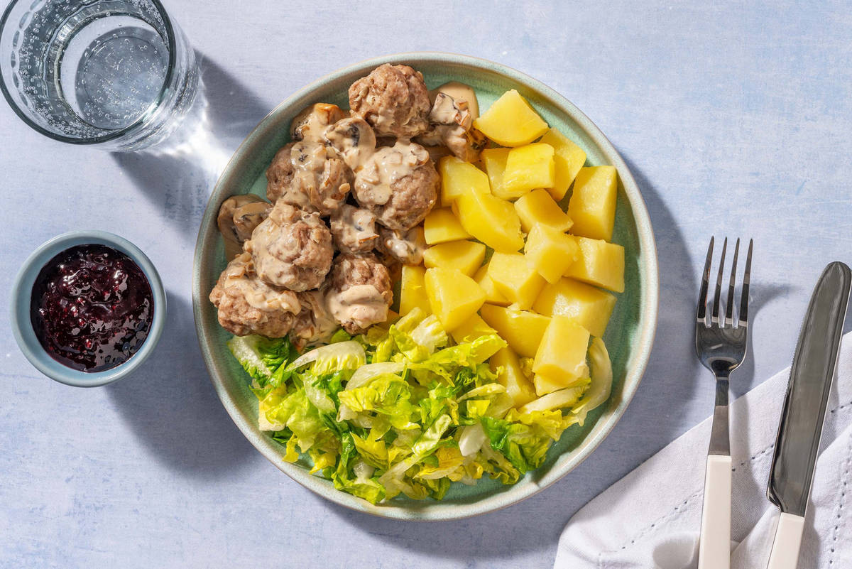Köttbullar: Schwedische Hackbällchen