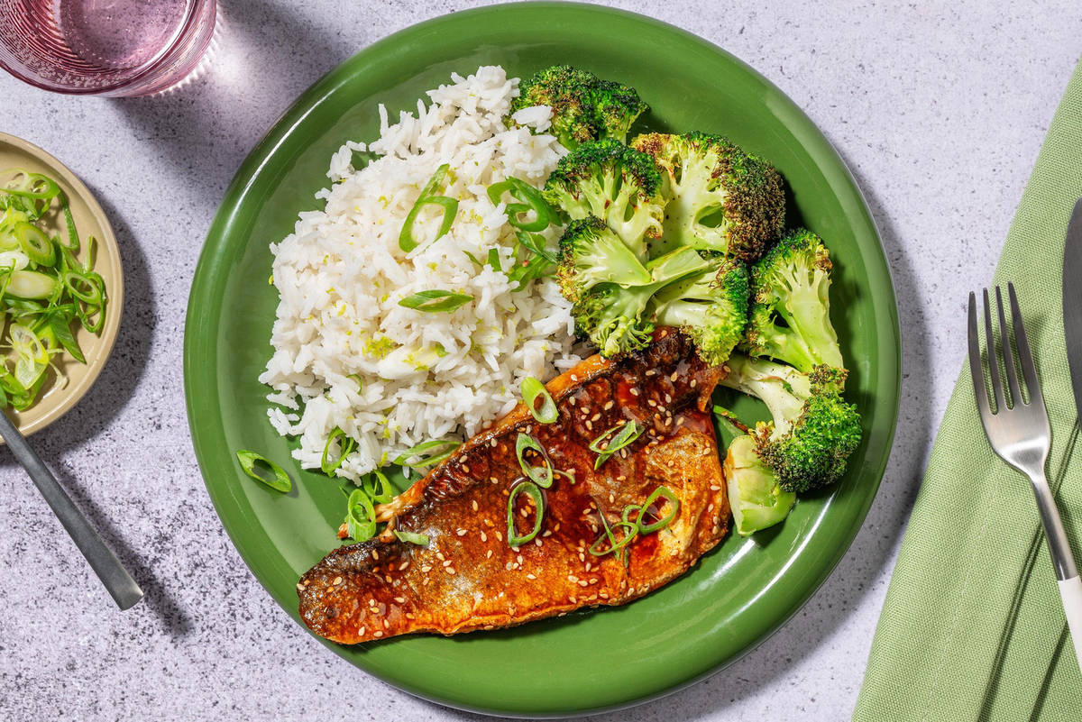 Pan-Fried Teriyaki Sea Bass