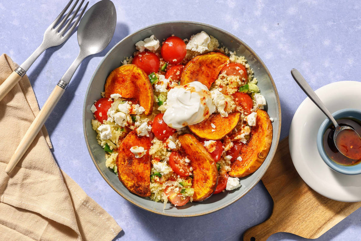 Chermoula Roasted Butternut and Couscous Salad 