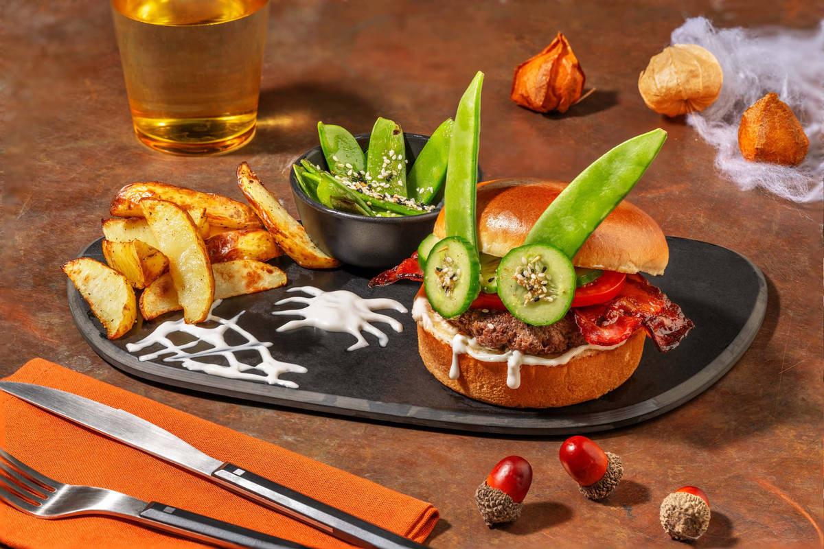 Treacherous Teriyaki Monster Burger