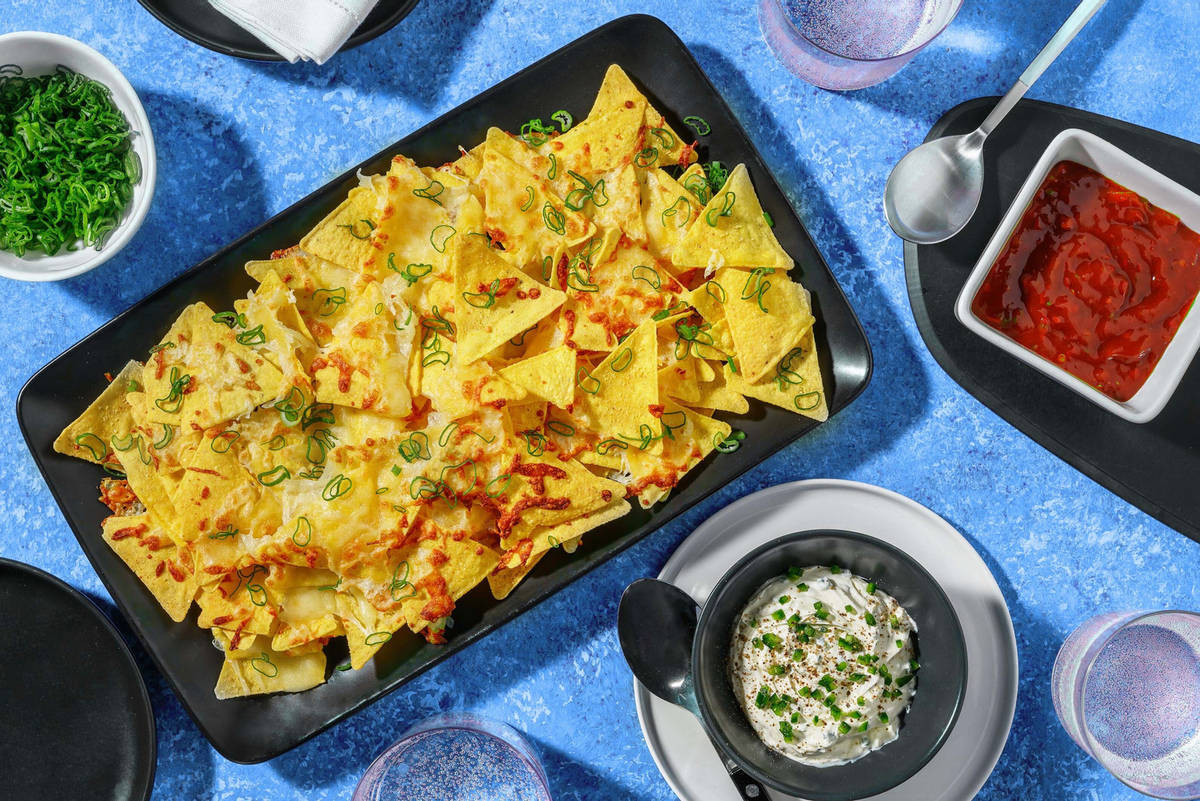 Nachos med extra ost och jalapenodipp