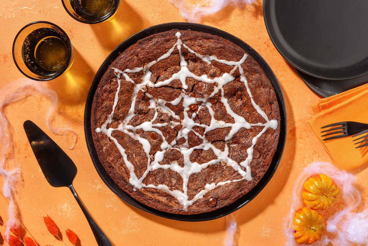 Spiderweb brownie