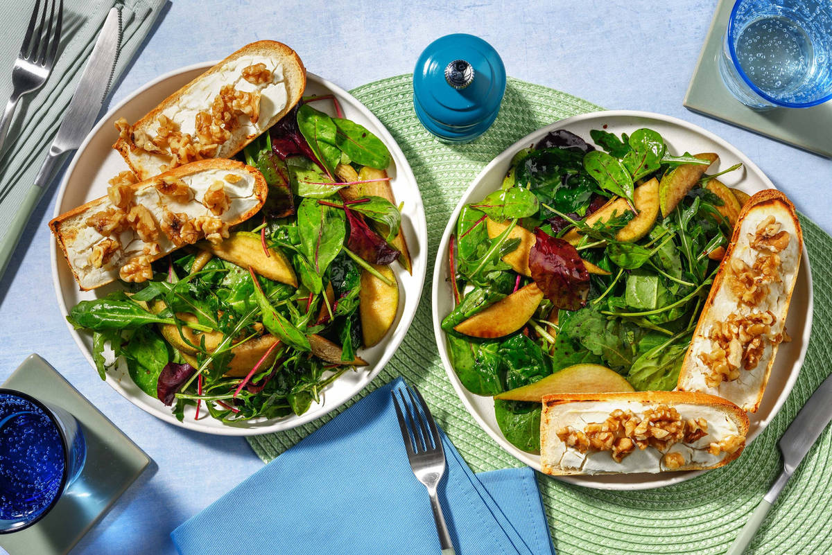 Fransk Chèvre Chaud Salat