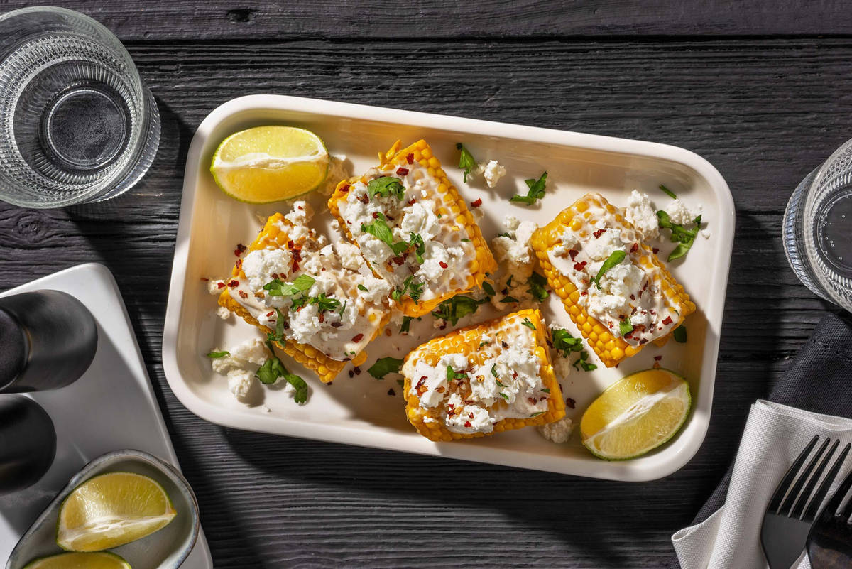 Mexican street corn on the cob