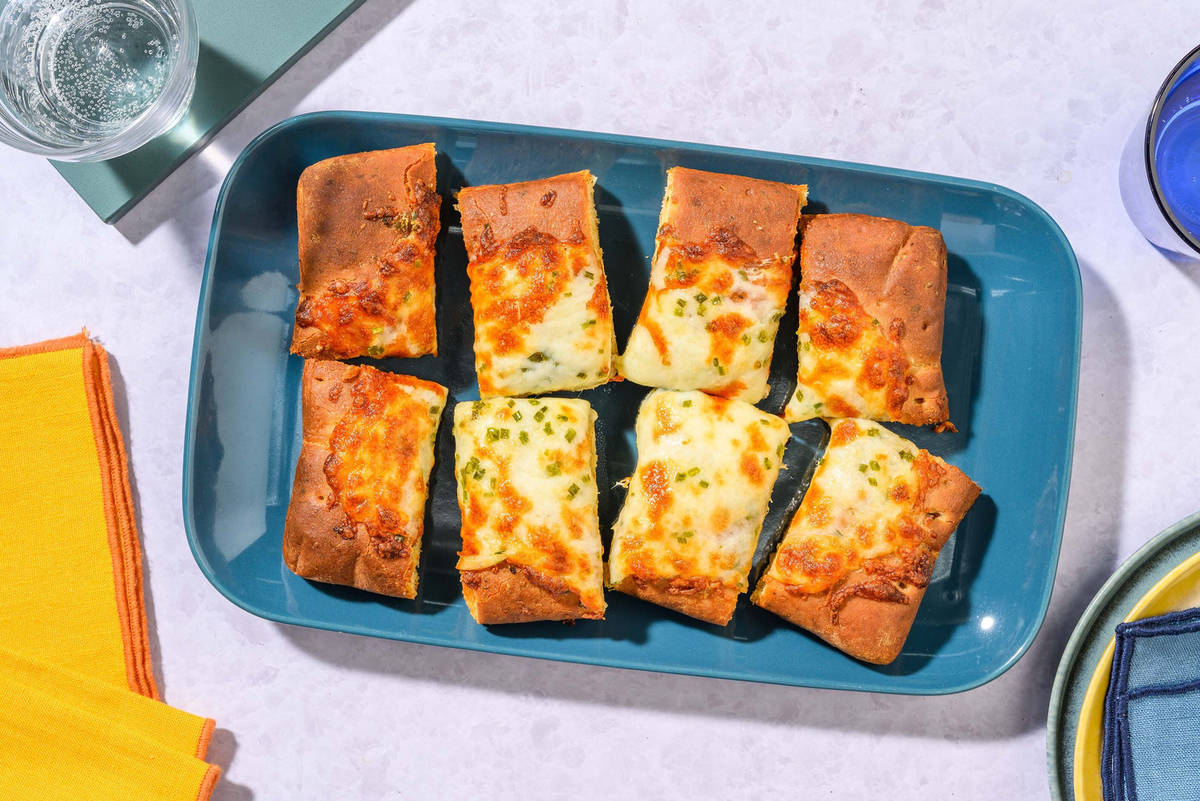 Cheesy garlic focaccia 