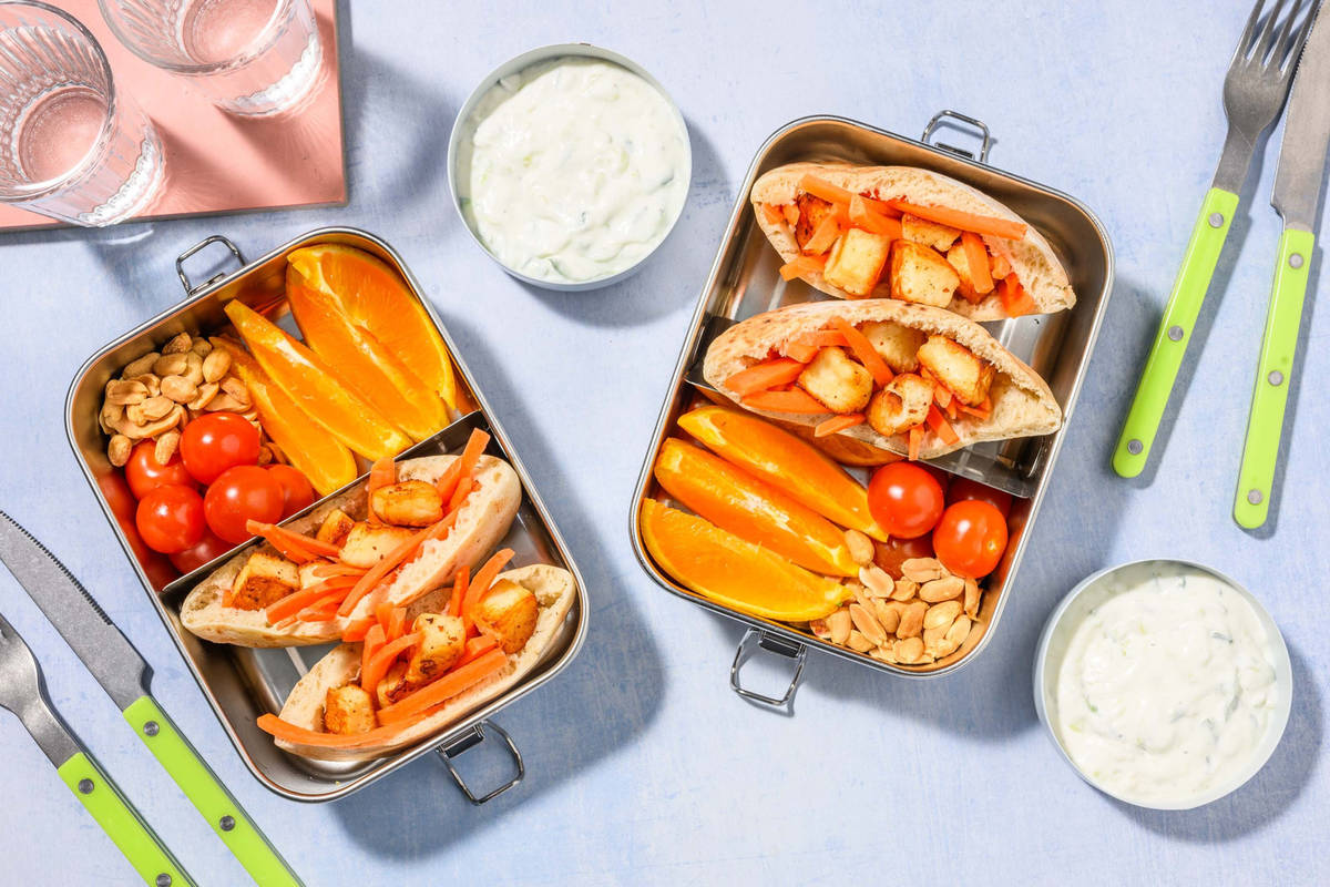 Matsäckskit till barn med fyllda pitabröd
