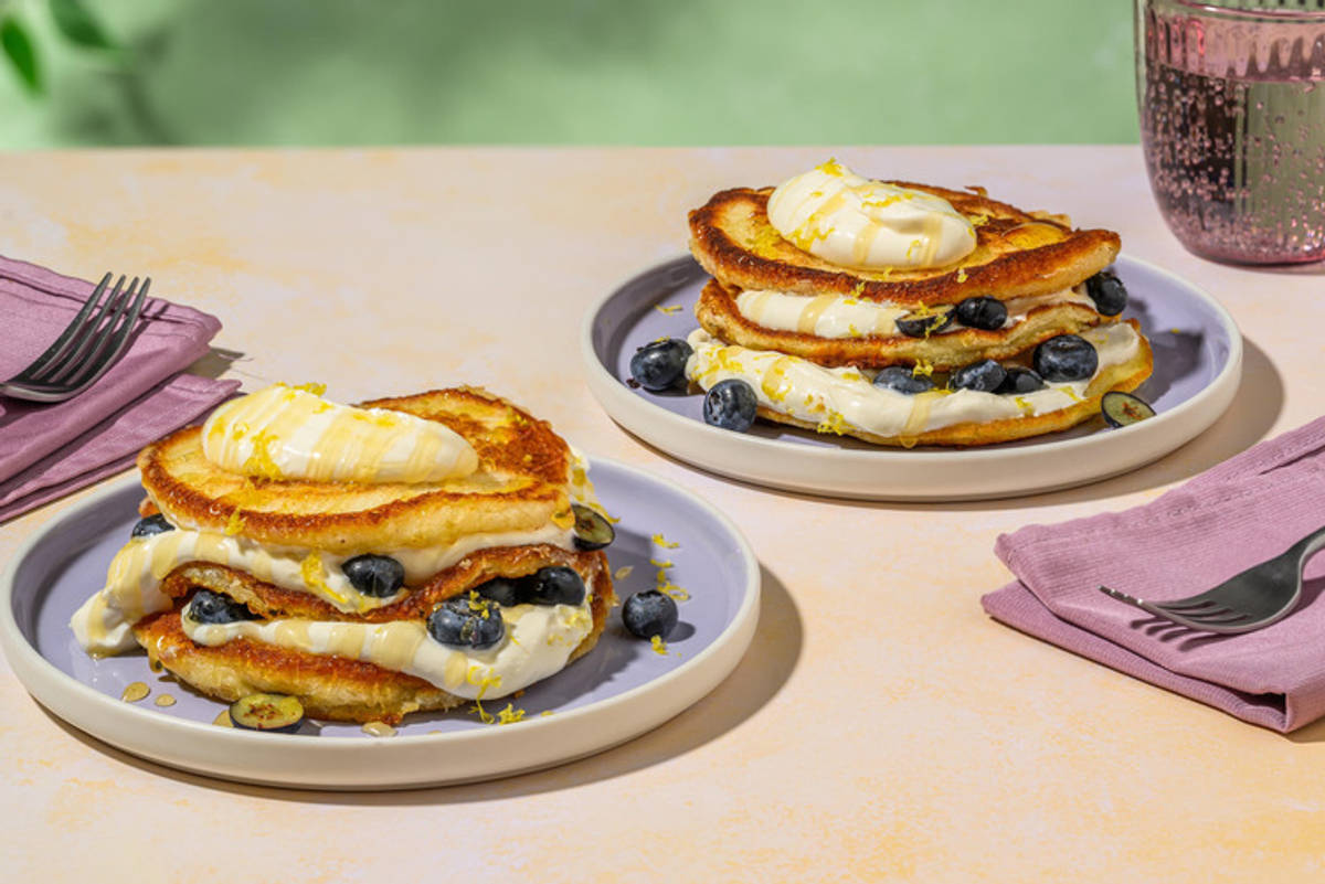 Pancakes met citroenmascarpone