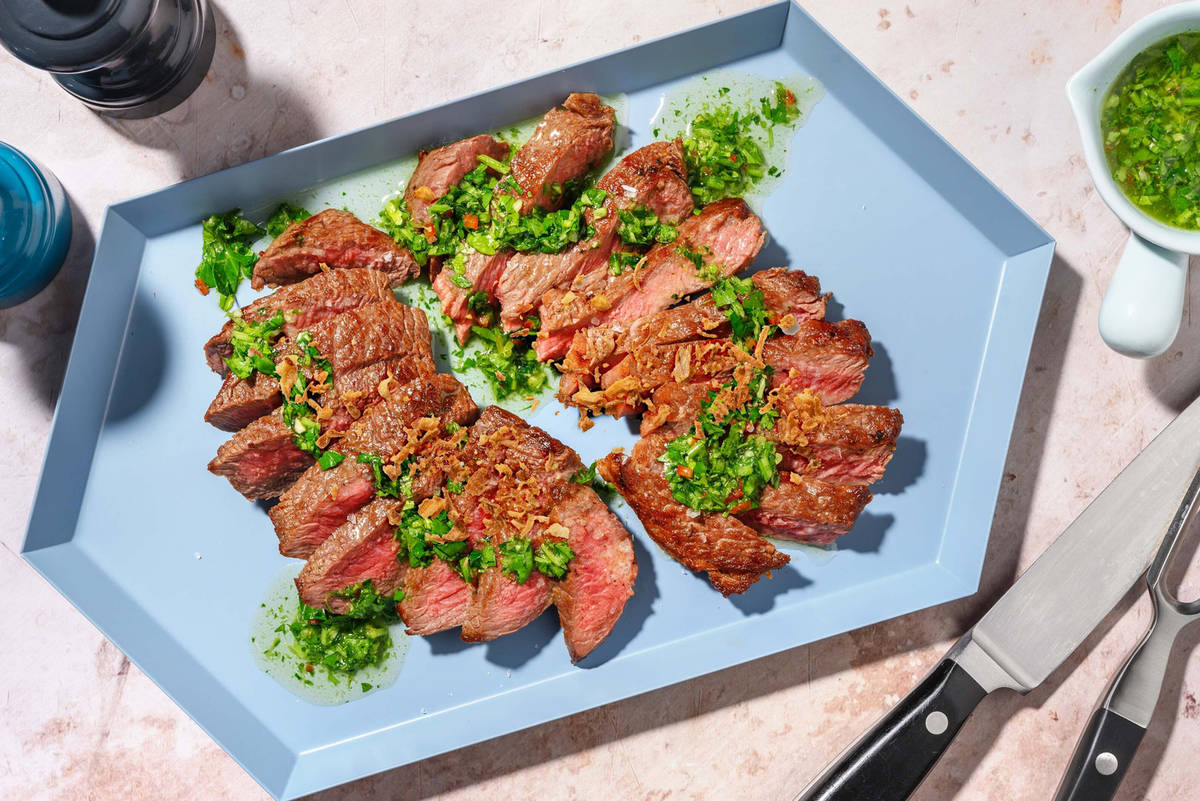 Chimichurri Sirloin Steak Side Dish