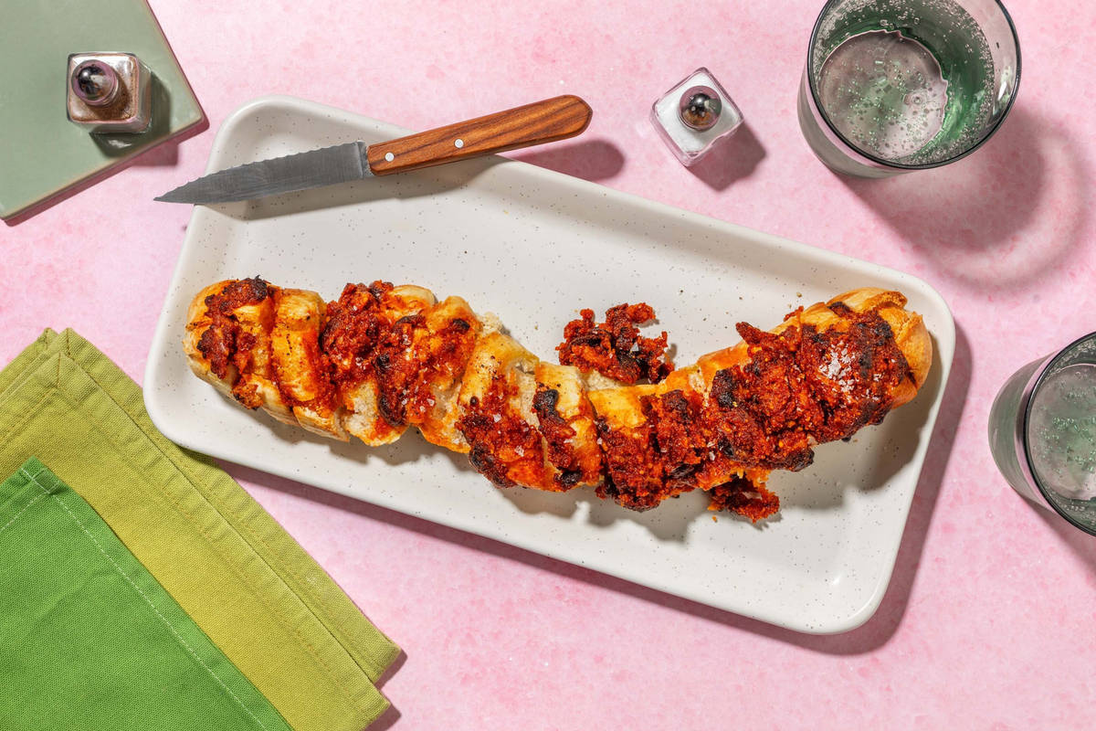 Double Cheese and Gouchujang Garlic Baguette