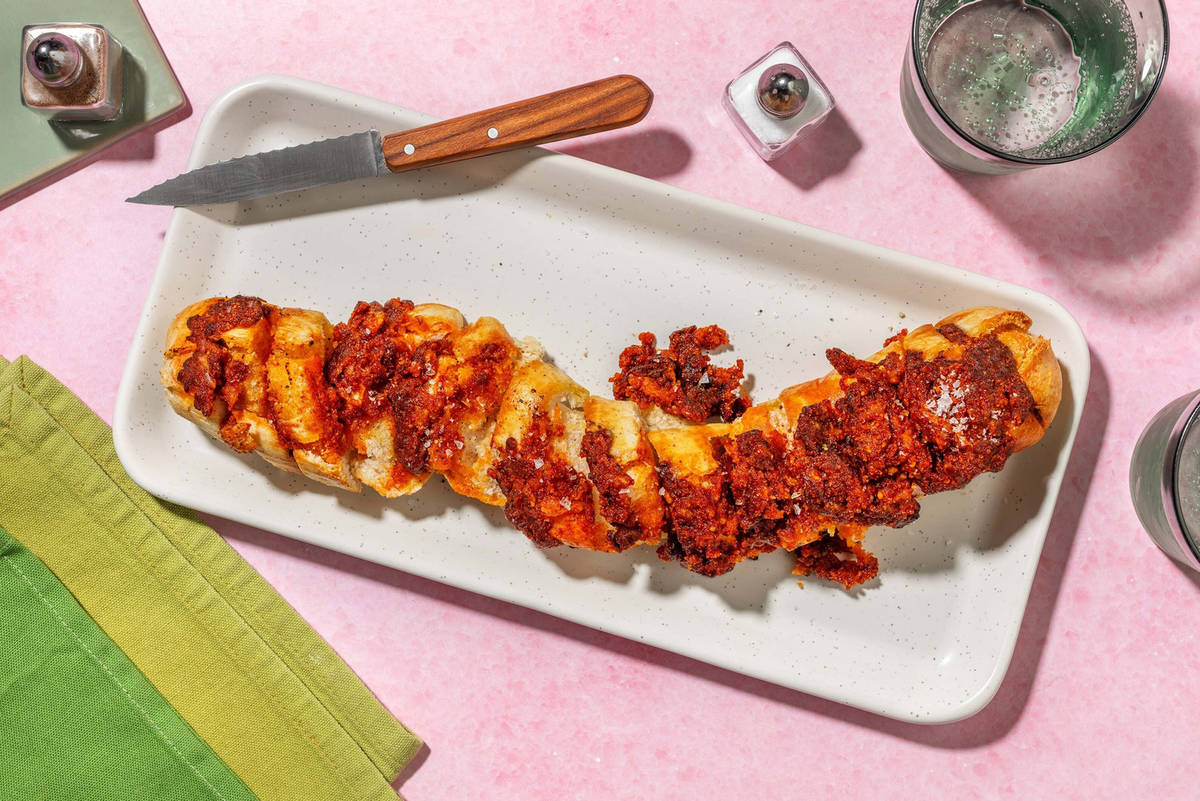 Double Cheese and Gouchujang Garlic Baguette
