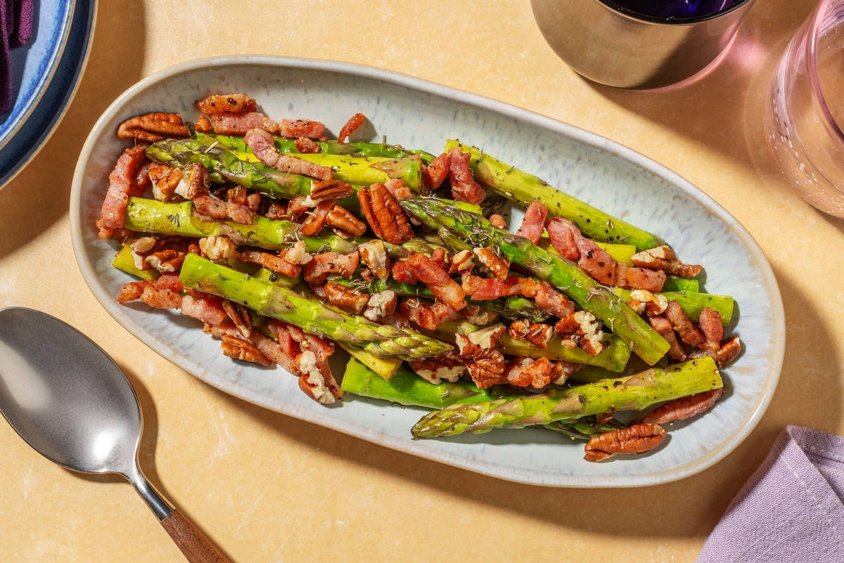 Maple Glazed Bacon and Asparagus