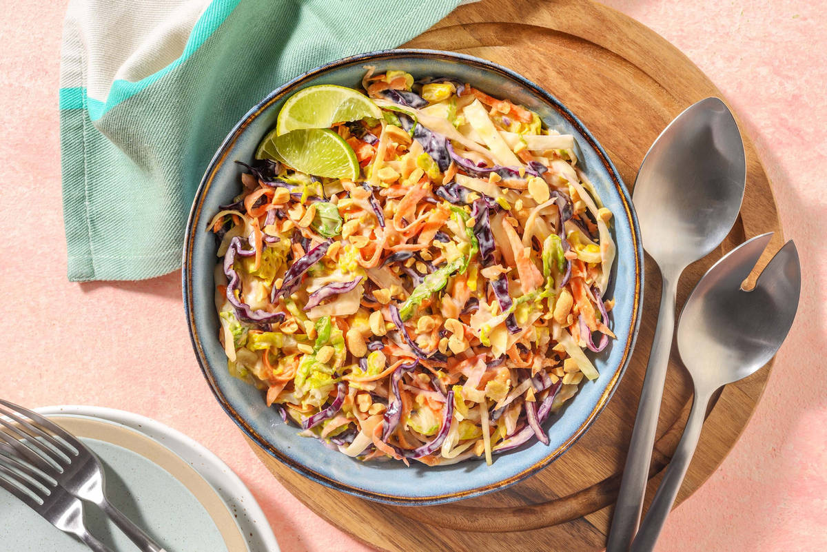  Sesame-Ginger Slaw Side Salad