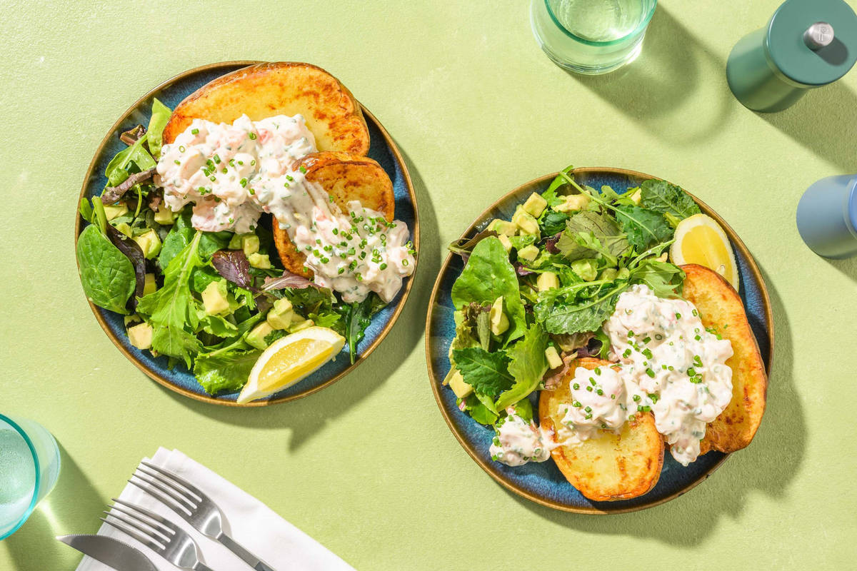 Posh King Prawn Mayo Jacket Potato