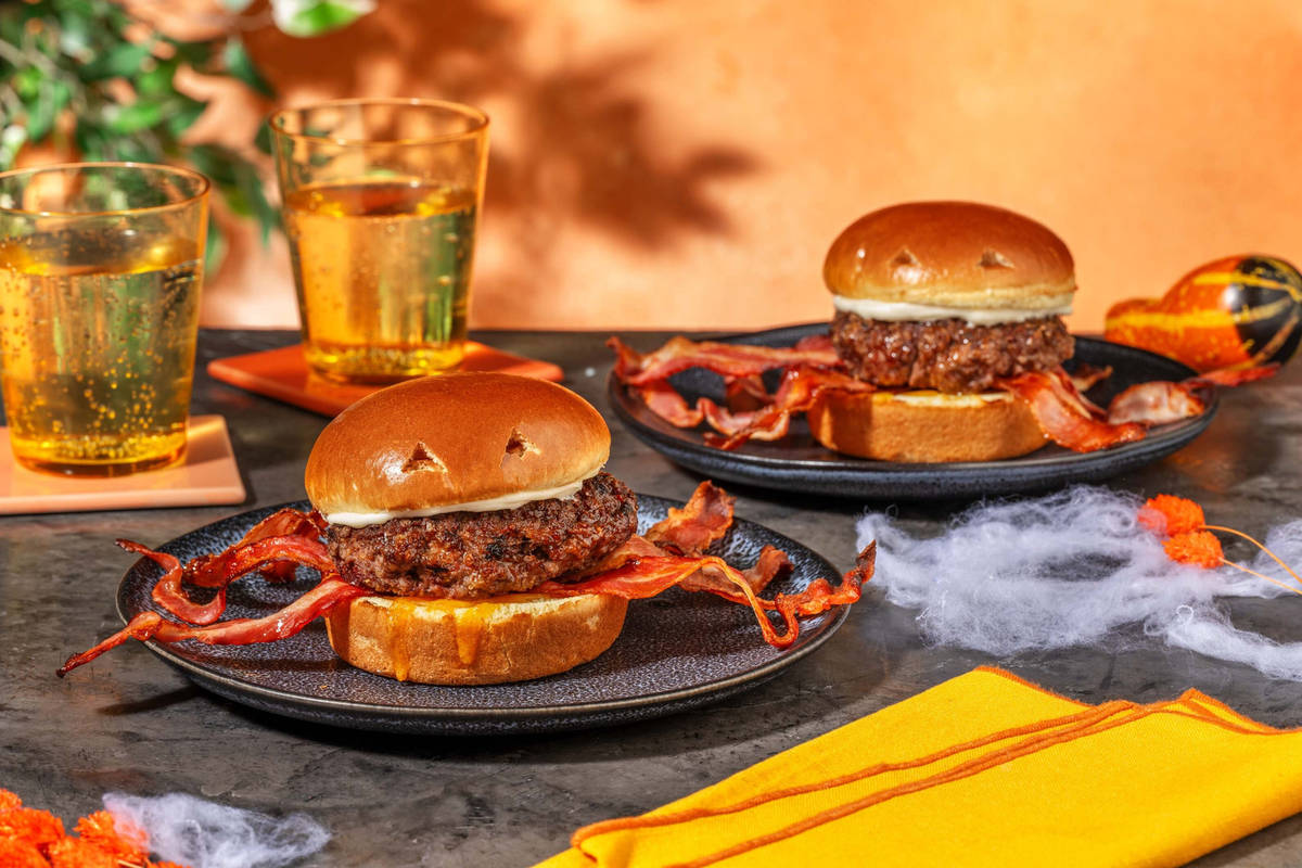 Creepy Crawly Bacon Cheese Burger